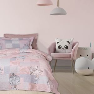 ΚΟΥΒΕΡΛΙ ΜΟΝΟ DAS HOME KID 4872 ΡΟΖ 160X240 ΚΟΥΒΕΡΛΙ ΜΟΝΟ DAS HOME KID 4872 ΡΟΖ 160X240