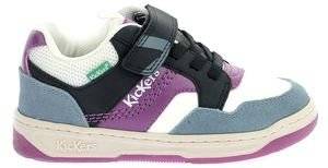 SNEAKERS KICKERS KICKARTING 972760 NOIR VIOLET BLEU (EU:33)