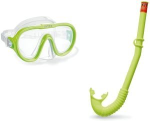INTEX ΣΕΤ ΜΑΣΚΑ - ΑΝΑΠΝΕΥΣΤΗΡΑ INTEX ADVENTURER SWIM SNORKEL SET ΠΡΑΣΙΝΟ