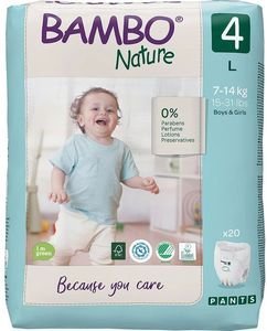 ΒΡΕΦΙΚΕΣ ΠΑΝΕΣ BAMBO NATURE ECO-FRIENDLY SIZE 4 (7-14 KG) 24ΤΜΧ ΒΡΕΦΙΚΕΣ ΠΑΝΕΣ BAMBO NATURE ECO-FRIENDLY SIZE 4 (7-14 KG) 24ΤΜΧ