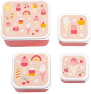 ΣΕΤ ΔΟΧΕΙΑ ΦΑΓΗΤΟΥ A LITTLE LOVELY COMPANY LUNCH BOX SET ICE-CREAM ΣΕΤ ΔΟΧΕΙΑ ΦΑΓΗΤΟΥ A LITTLE LOVELY COMPANY LUNCH BOX SET ICE-CREAM