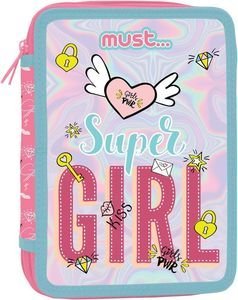 ΔΙΠΛΗ ΚΑΣΕΤΙΝΑ ΓΕΜΑΤΗ MUST SUPER GIRL ΡΟΖ ΔΙΠΛΗ ΚΑΣΕΤΙΝΑ ΓΕΜΑΤΗ MUST SUPER GIRL ΡΟΖ