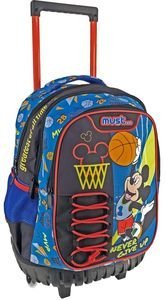 ΤΣΑΝΤΑ ΤΡΟΛΕΪ ΔΗΜΟΤΙΚΟΥ MICKEY NEVER GIVE UP ΜΠΛΕ ΤΣΑΝΤΑ ΤΡΟΛΕΪ ΔΗΜΟΤΙΚΟΥ MICKEY NEVER GIVE UP ΜΠΛΕ