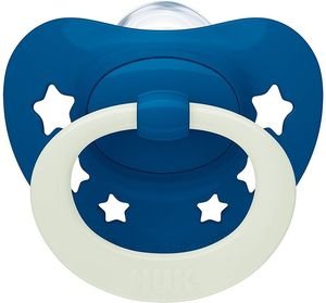 NUK ΠΙΠΙΛΑ NUK ΣΙΛΙΚΟΝΗ SIGNATURE NIGHT ΣΚΟΥΡΟ ΜΠΛΕ 1TMX. 0-6 ΜΗΝΩΝ