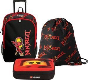ΣΕΤ ΤΣΑΝΤΑ-ΤΡΟΛΕΪ, ΚΑΣΕΤΙΝΑ ΚΑΙ ΣΑΚΙΔΙΟ LEGO NINJAGO RED ΣΕΤ ΤΣΑΝΤΑ-ΤΡΟΛΕΪ, ΚΑΣΕΤΙΝΑ ΚΑΙ ΣΑΚΙΔΙΟ LEGO NINJAGO RED