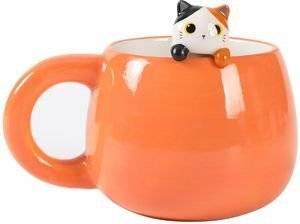 ΚΟΥΠΑ I-TOTAL CERAMIC CHARM XL2526 ORANGE CAT 450ML ΚΟΥΠΑ I-TOTAL CERAMIC CHARM XL2526 ORANGE CAT 450ML
