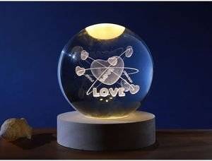 ΛΑΜΠΑ I-TOTAL XL2720A CRYSTAL BALL HEART MEDIUM 8CM ΛΑΜΠΑ I-TOTAL XL2720A CRYSTAL BALL HEART MEDIUM 8CM