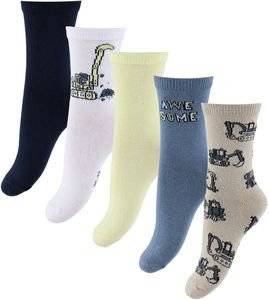 ������� NAME IT 13226697 MINI 5 PACK SOCKS BLEACH WHITE ���������� (28/30)
