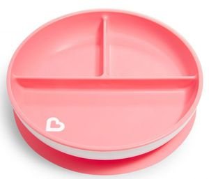 ΠΙΑΤΟ ΦΑΓΗΤΟΥ ΜΕ ΧΩΡΙΣΜΑ MUNCHKIN SUCTION PLATE ΡΟΖ ΠΙΑΤΟ ΦΑΓΗΤΟΥ ΜΕ ΧΩΡΙΣΜΑ MUNCHKIN SUCTION PLATE ΡΟΖ