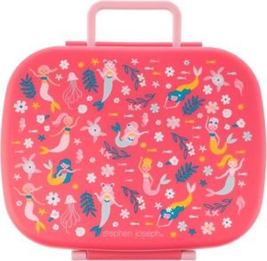   STEPHEN JOSEPH BENTO BOX WITH REMOVABLE TRAY, MERMAID