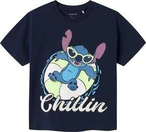ΜΠΛΟΥΖΑ NAME IT 13240640 NMMMALIX STITCH NREG SS TOP WDI ΜΠΛΕ ΣΚΟΥΡΟ