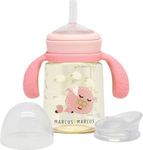 ΕΚΠΑΙΔΕΥΤΙΚΟ ΠΟΤΗΡΑΚΙ MARCUS & MARCUS 3 ΣΕ 1 PPSU ΣΕ 3 STAGE 180ML ΡΟΖ