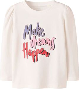 ΜΠΛΟΥΖΑ ΜΑΚΡΥΜΑΝΙΚΗ NAME IT NMFKALESJA MAKE DREAMS HAPPEN 13244905 ΛΕΥΚΟ