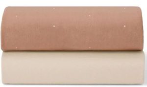   SNUZ   44 X 80 CM  SHEETS-CRIB-BLUSH/DOT 2