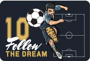  MUST TEAM FOOTBALL 43 X 29 CM