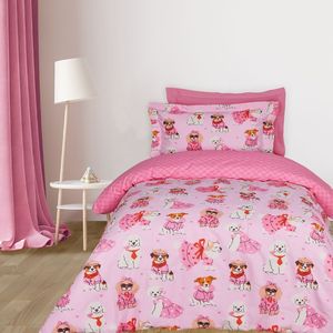 ΣΕΤ ΣΕΝΤΟΝΙΑ ΜΟΝΑ DAS KIDS 4938 ΡΟΖ 170X260CM 3ΤΜΧ ΣΕΤ ΣΕΝΤΟΝΙΑ ΜΟΝΑ DAS KIDS 4938 ΡΟΖ 170X260CM 3ΤΜΧ