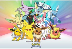 ΑΦΙΣΑ POKEMON - PIKACHU WITH EEVEELUTIONS 92X61CM ΑΦΙΣΑ POKEMON - PIKACHU WITH EEVEELUTIONS 92X61CM