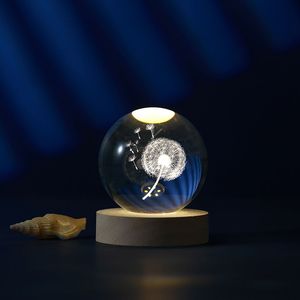 ����� I-TOTAL XL2715D CRYSTAL BALL DANDELION MEDIUM 8CM