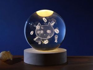 ����� I-TOTAL XL2719A CRYSTAL BALL CAT MEDIUM 8CM