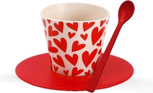 ����� I DRINK ID5230 R-PET CUP+SPOON 90ML HEART