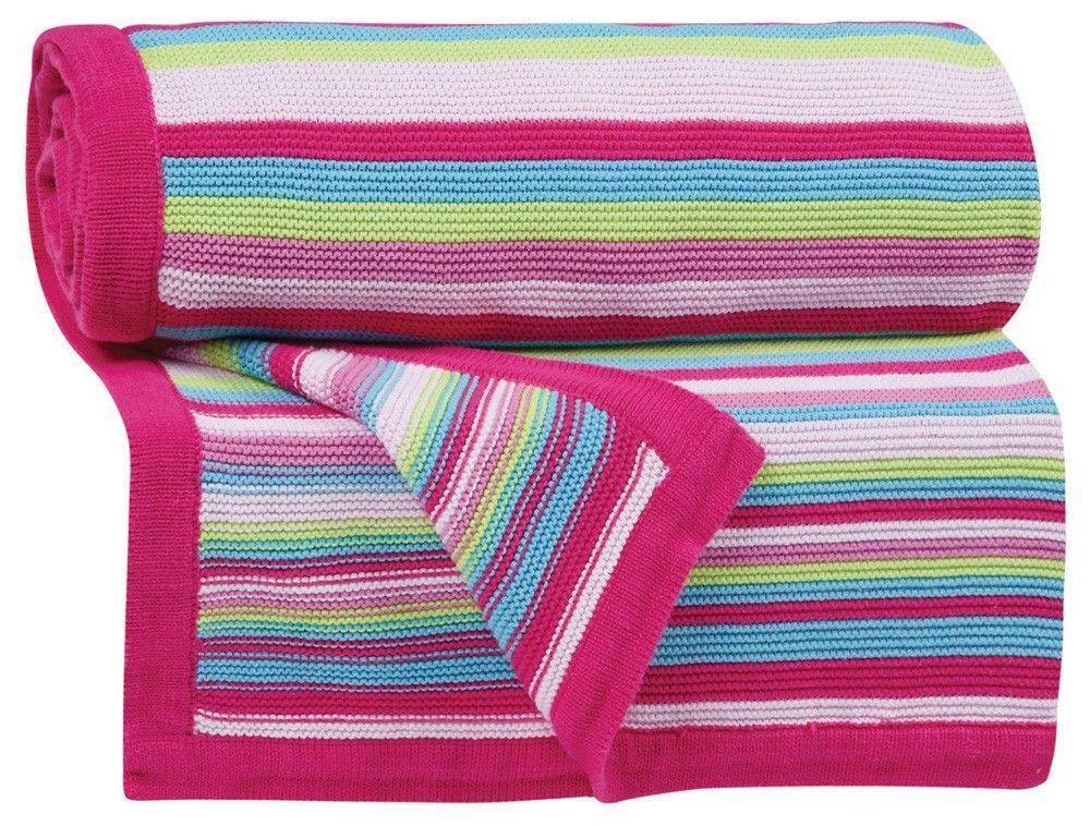 DAS HOME ΚΟΥΒΕΡΤΑ DAS ΗΟΜΕ ΒΑΜΒΑΚΕΡΗ BABY LINE 6187 ΠΟΛΥΧΡΩΜΟ 80X110CM