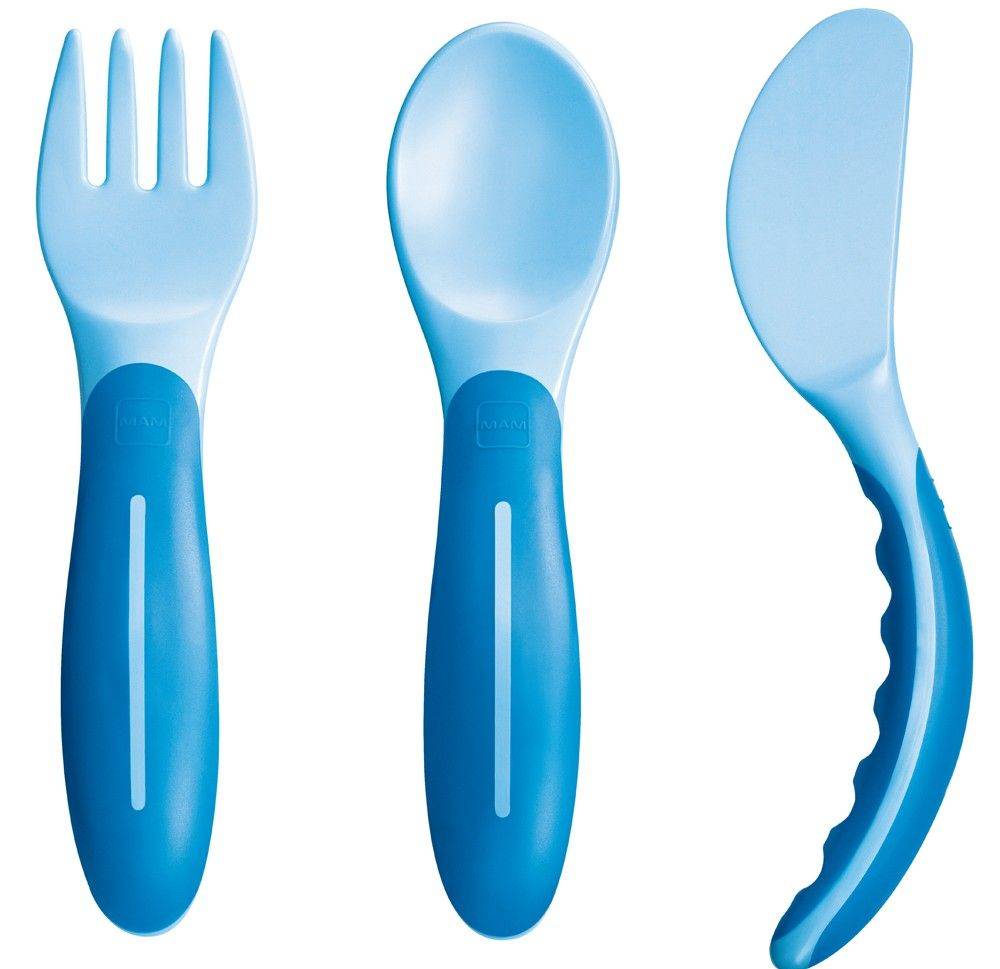 MAM ΣΕΤ ΜΑΜ BABY`S CUTLERY ΜΠΛΕ