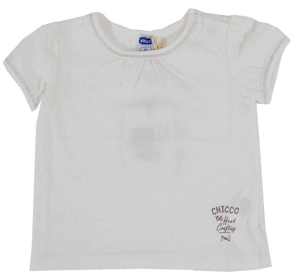 CHICCO ΜΠΛΟΥΖΑ ΚΟΝΤΟΜΑΝΙΚΗ CHICCO BASIC ΛΕΥΚΟ (74ΕΚ.)-(9-12 ΜΗΝΩΝ)