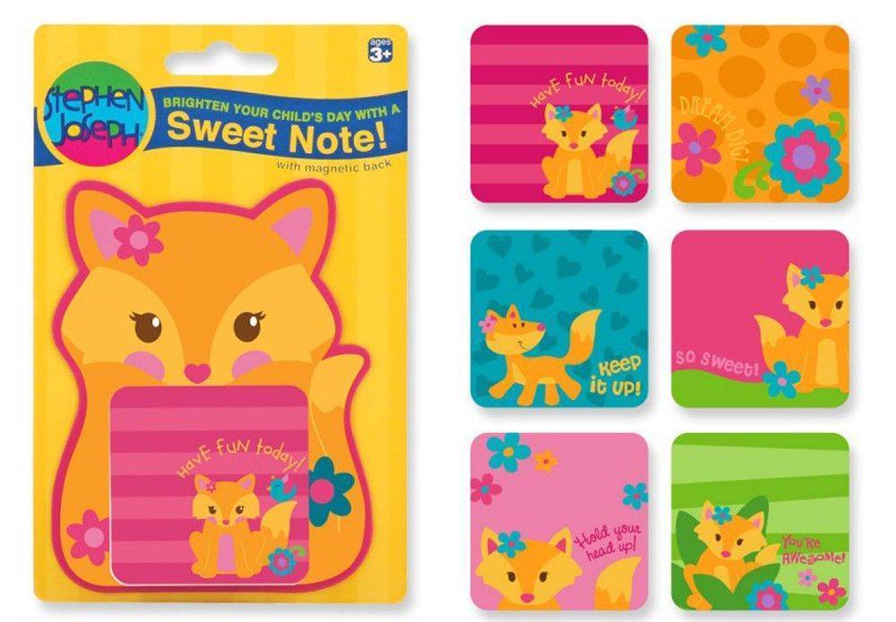 STEPHEN JOSEPH ΜΠΛΟΚΑΚΙ ΑΥΤΟΚΟΛΛΗΤΑ ΧΑΡΤΑΚΙΑ STEPHEN JOSEPH SWEET NOTES FOX