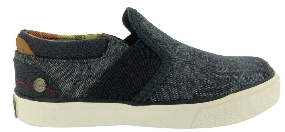 WRANGLER ΠΑΠΟΥΤΣΙΑ SNEAKERS WRANGLER ICON SLIP ON WJ17103B TROPICAL CHAMBREY ΜΠΛΕ (EU:29)