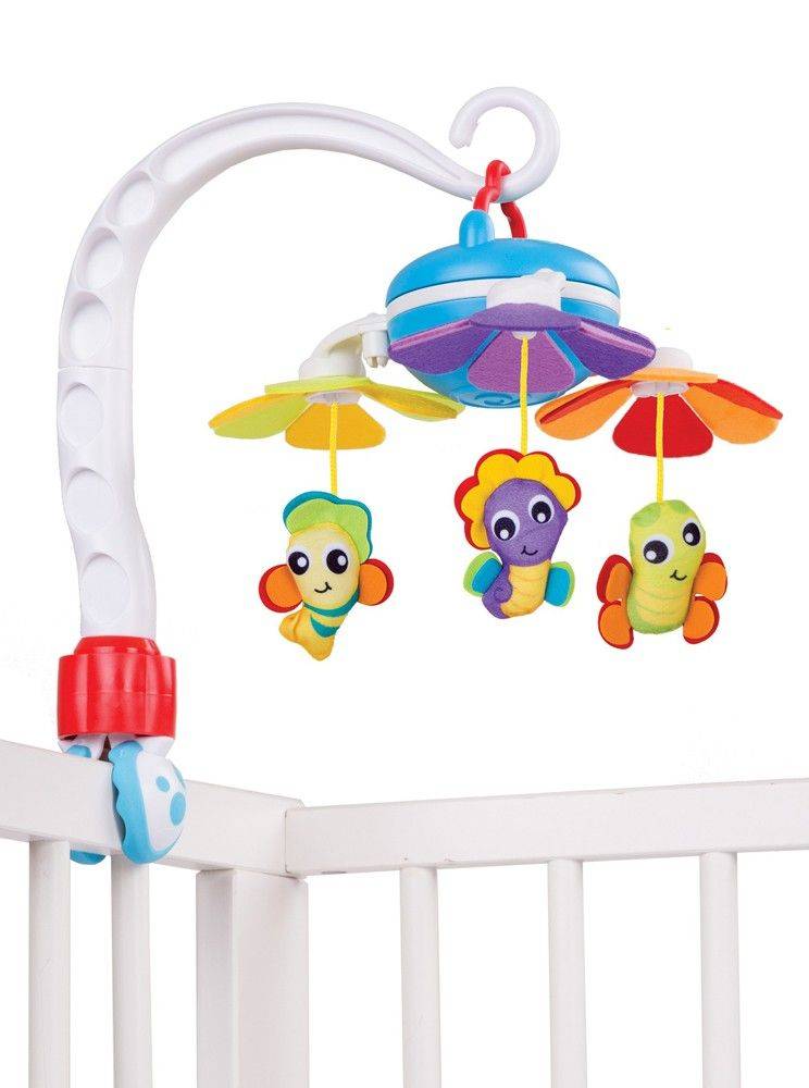 PLAYGRO ΦΟΡΗΤΟ ΚΡΕΜΑΣΤΟ ΜΟΜΠΙΛΕ PLAYGRO ΓΙΑ ΚΟΥΝΙΑ/ ΚΑΡΟΤΣΙ /ΠΟΡΤ ΜΠΕΜΠΕ MUSICAL TRAVEL MOBILE