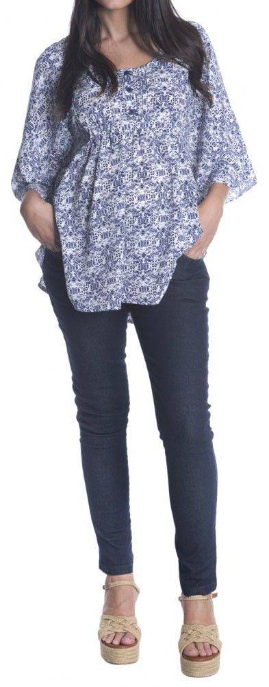 JEANS ΠΑΝΤΕΛΟΝΙ ΣΤΕΝΟ ΕΓΚΥΜΟΣΥΝΗΣ OMOR ΜΠΛΕ (XL)