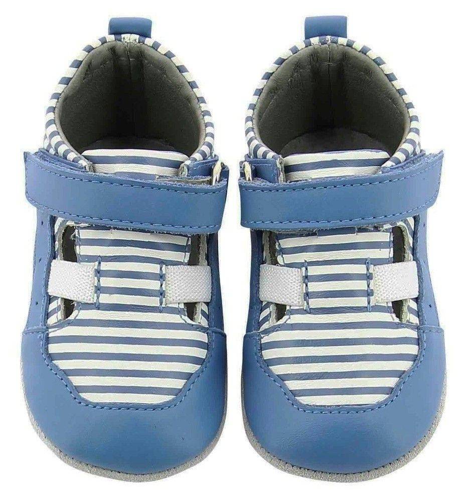 ROBEEZ ΠΑΠΟΥΤΣΙΑ ROBEEZ STRIPPY BLEU 608040 ΜΠΛΕ ΡΙΓΕ (EU:18)