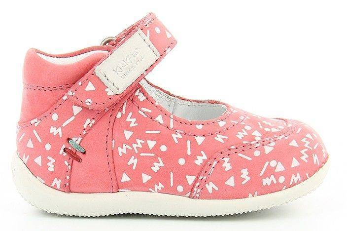 KICKERS ΜΠΑΡΕΤΑ KICKERS BAMAKO 620080 ΕΜΠΡΙΜΕ ΡΟΖ/ΛΕΥΚΟ (EU:21)