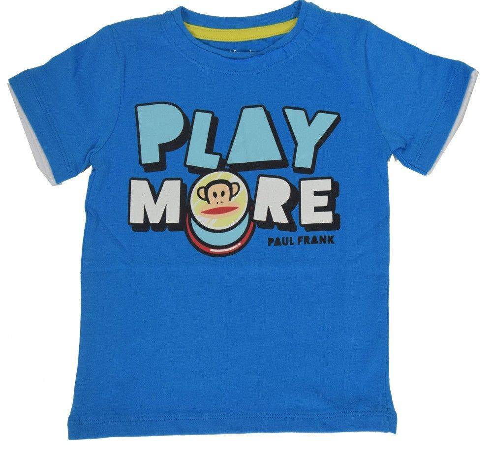 PAUL FRANK T-SHIRT PAUL FRANK PLAY MORE ΓΑΛΑΖΙΟ (152ΕΚ.)-(11-12 ΕΤΩΝ)