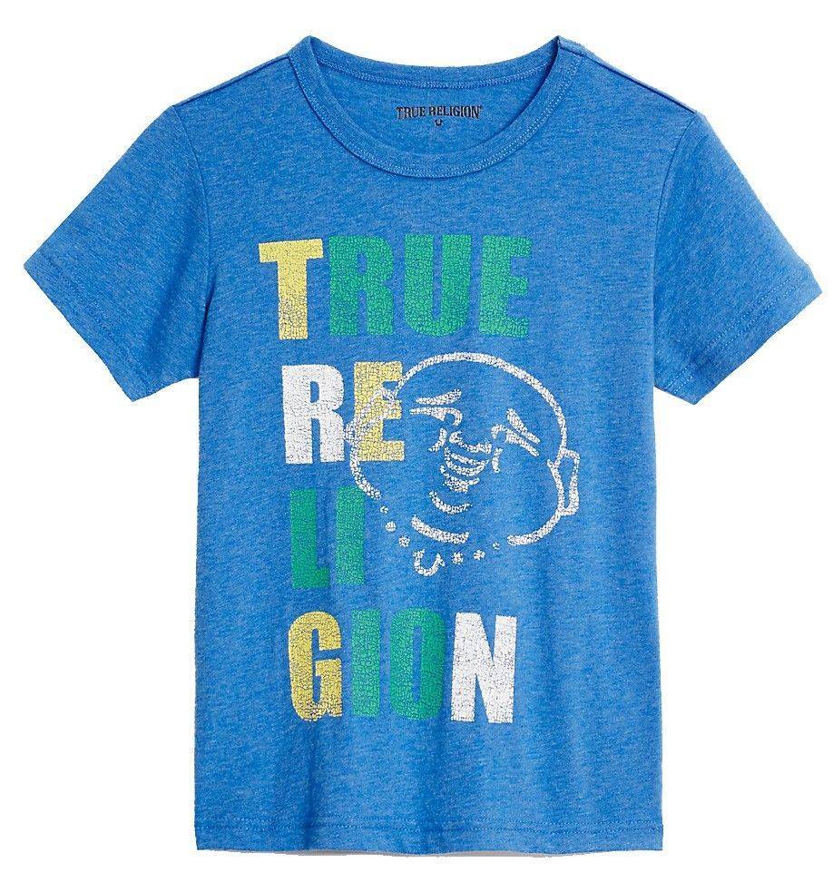 TRUE RELIGION T-SHIRT TRUE RELIGION BUDDHA POP TR717TE03 ΜΠΛΕ ΜΕΛΑΝΖΕ (110ΕΚ.)-(4-5 ΕΤΩΝ)