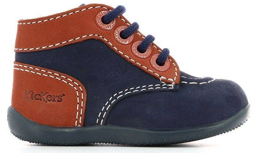 KICKERS ΠΑΠΟΥΤΣΙ ΜΠΟΤΑΚΙ KICKERS BONZIP ΣΚΟΥΡΟ ΜΠΛΕ/ΠΟΡΤΟΚΑΛΙ (EU:20)