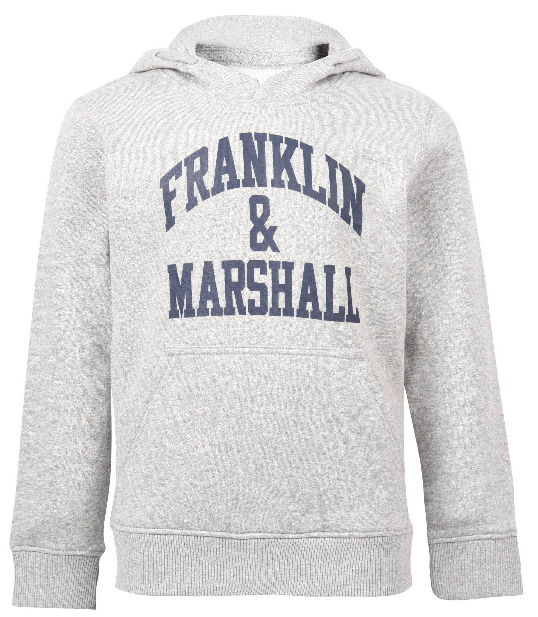 FRANKLIN AND MARSHALL HOODIE FRANKLIN - MARSHALL FMS0092-G59 ΓΚΡΙ ΜΕΛΑΝΖΕ (128-134 EK.) - (8-9 EΤΩΝ)