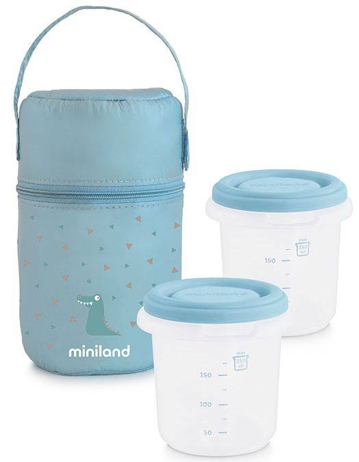 MINILAND ΔΟΧΕΙΑ ΦΑΓΗΤΟΥ MINILAND ΘΕΡΜΟ PACK 2 GO HERMISIZED ΜΕ ΙΣΟΘΕΡΜΙΚΗ ΘΗΚΗ ΣΙΕΛ