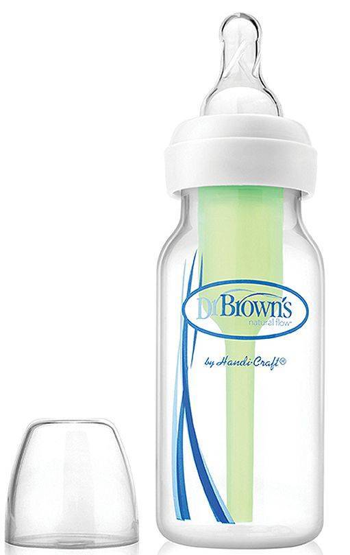 ΜΠΙΜΠΕΡΟ ΠΛΑΣΤΙΚΟ DR.BROWN'S OPTIONS PP ΜΕ ΣΤΕΝΟ ΛΑΙΜΟ 120ML