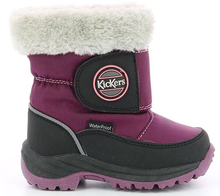 KICKERS ΜΠΟΤΑΚΙ KICKERS JUMPSNOW WPF 744630 ΜΑΥΡΟ/ΜΩΒ (EU:24)