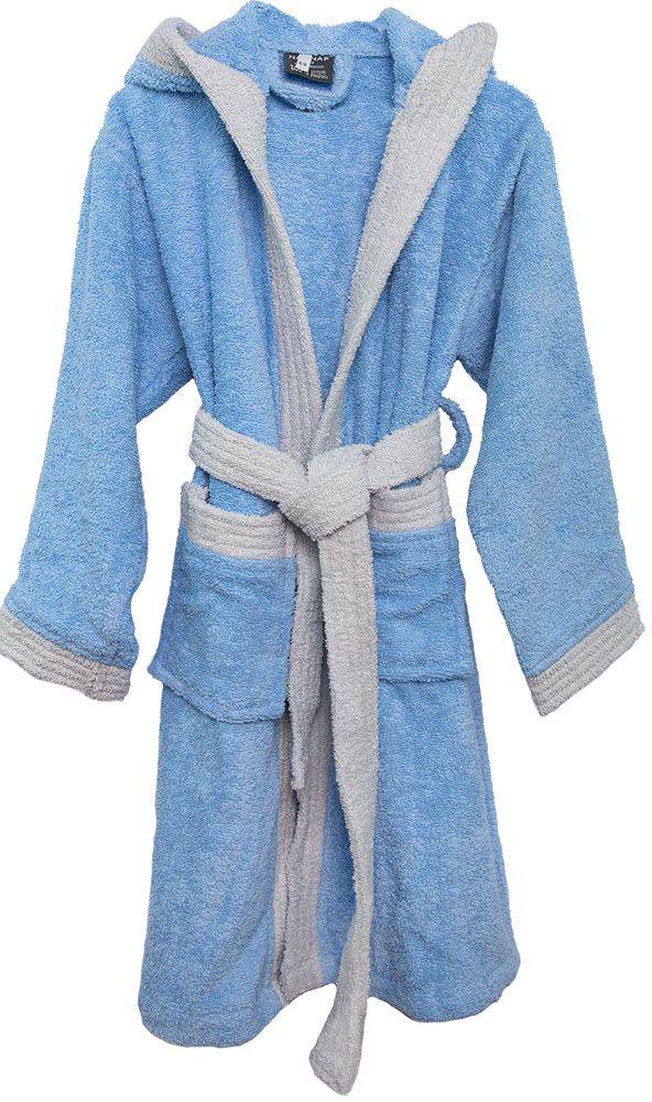 NAF NAF ΠΑΙΔΙΚΟ ΜΠΟΥΡΝΟΥΖΙ ΜΕ ΚΟΥΚΟΥΛΑ NAF NAF KIDS BATHROBES ΓΑΛΑΖΙΟ (8-10 ΕΤΩΝ)