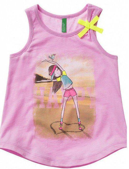 ΜΠΛΟΥΖΑ ΑΜΑΝΙΚΗ BENETTON ACTIVE SUMMER ΛΙΛΑ (82 CM)-(1-2 ΕΤΩΝ)
