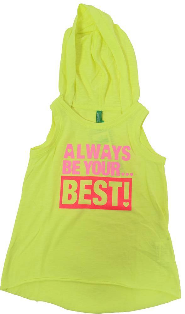 BENETTON ΜΠΛΟΥΖΑ ΑΜΑΝΙΚΗ BENETTON ACTIVE SUMMER ΚΙΤΡΙΝΟ FLUO (90 CM )-(2 ΕΤΩΝ )