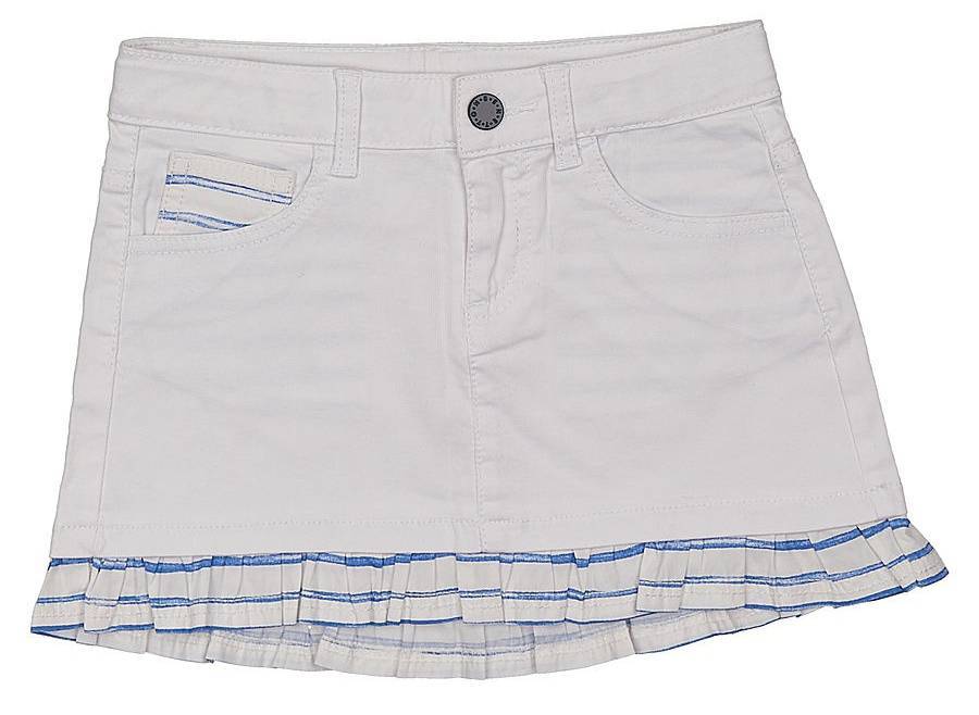 ΦΟΥΣΤΑ JEANS BENETTON ART 1 GIRL ΛΕΥΚΟ/ΜΠΛΕ (130 CM)-(7-8 ΕΤΩΝ)