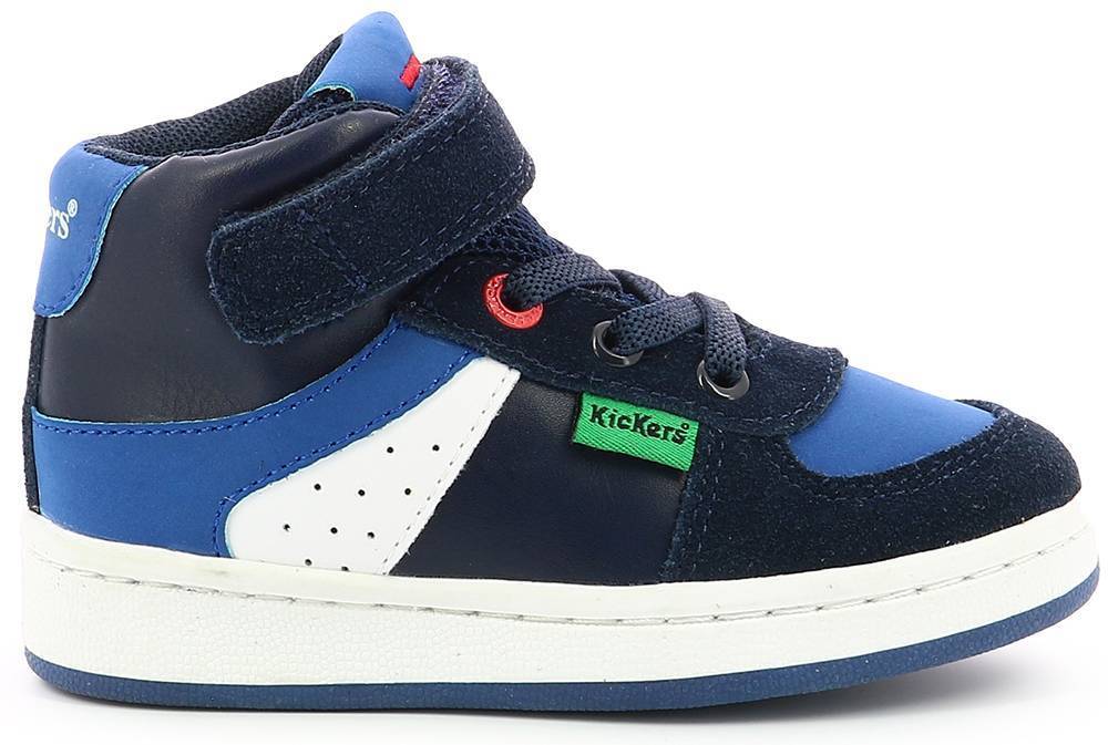 KICKERS ΜΠΟΤΑΚΙ KICKERS BILBON BB MID 664560 ΣΚΟΥΡΟ ΜΠΛΕ/ΜΠΛΕ/ΛΕΥΚΟ (EU:32)