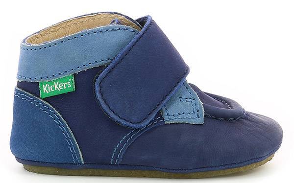 KICKERS ΠΑΠΟΥΤΣΙ KICKERS 829600 KICKCREPBON ΣΚΟΥΡΟ ΜΠΛΕ/ΜΠΛΕ (EU:17/18)