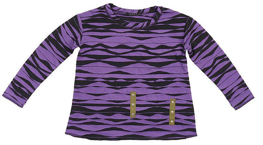 SISLEY ΜΠΛΟΥΖΑ ΜΑΚΡΥΜΑΝΙΚΗ SISLEY DO IT YOURS G. ΜΩΒ/ΜΑΥΡΟ (120 CM)-(6-7 ΕΤΩΝ)
