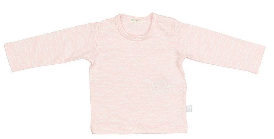 BENETTON ΜΠΛΟΥΖΑ ΜΑΚΡΥΜΑΝΙΚΗ BENETTON FOUNDATION BABY ΡΟΖ/ΛΕΥΚΟ (62 CM)-(3-6 ΜΗΝΩΝ)