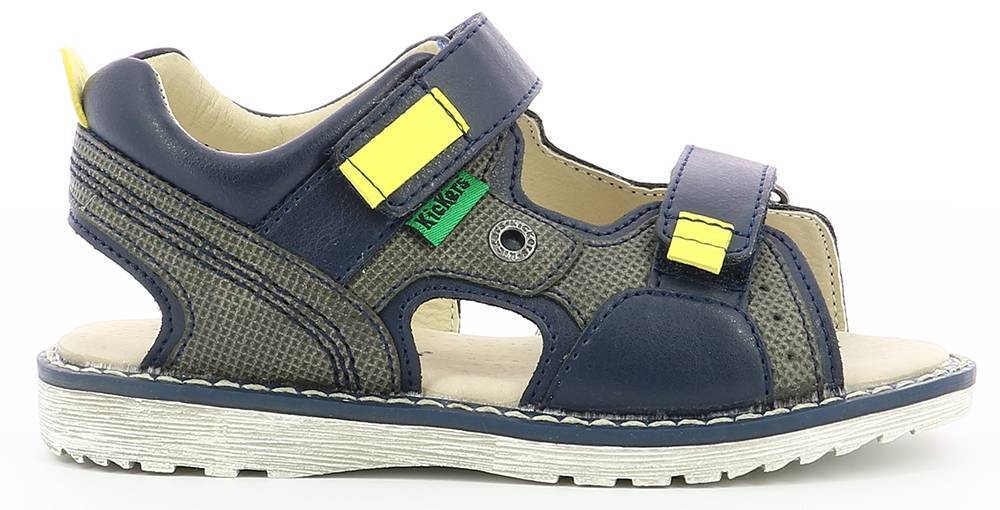 ΠΕΔΙΛΑ KICKERS PEPPER 694213 ΣΚΟΥΡΟ ΜΠΛΕ/ΚΙΤΡΙΝΟ (EU:32)