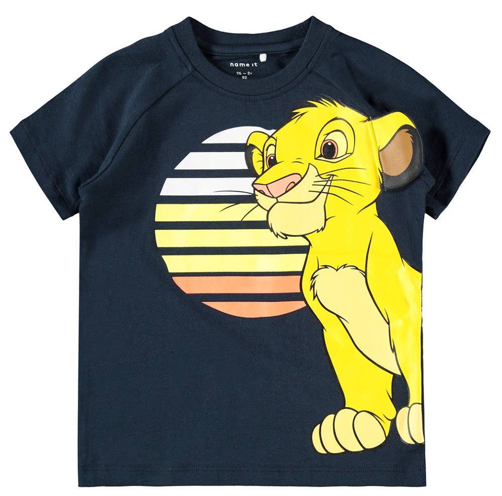 NAME IT T-SHIRT NAME IT 13190457 NMMLIONKING MARCHELL ΣΚΟΥΡΟ ΜΠΛΕ (98 CM)-(3 ΕΤΩΝ)
